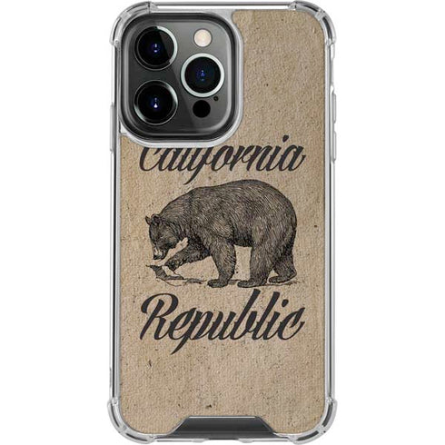 Cali Republic Vintage iPhone 15 Pro Clear Case